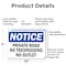 Signmission Private Road No Trespassing No Outlet OSHA Notice Sign, Aluminum, 10in W x 7in L, 2PK OS-2PACK-NS-A-710-L-17871 - alternate 7